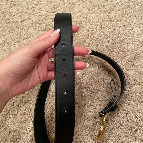 Gucci Leather belt with Double G buckle main image 5